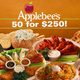 Illustration for article titled Applebees Introduces New 50 Appetizers For $250 Special